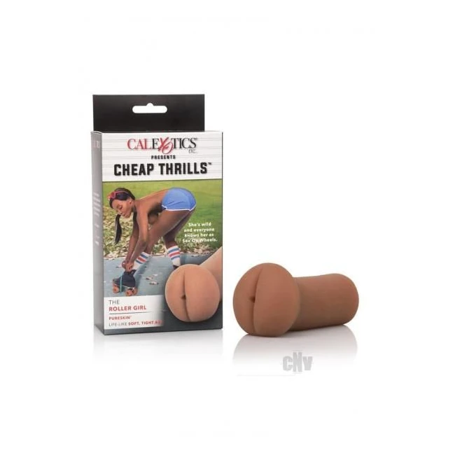 Cheap Thrills the Roller Girl Soft Tight Ass Brown Stroker - Internal Texture for Maximum Stimulation