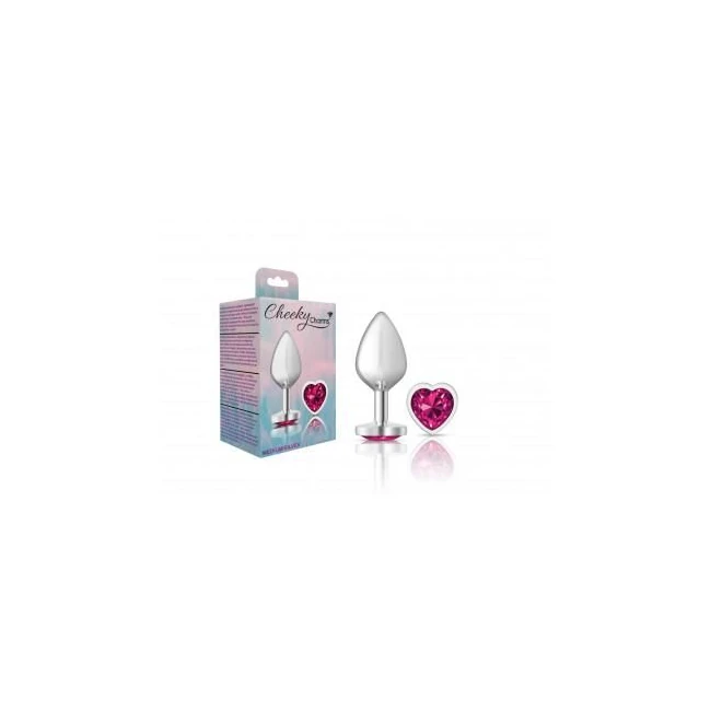 Cheeky Charms Heart Bright Pink Medium Silver Plug - Material & Safety