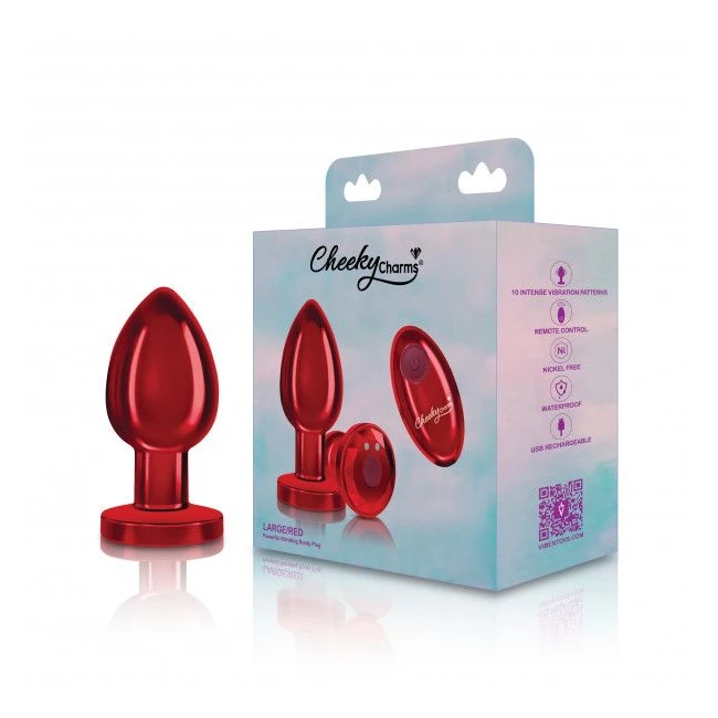 Cheeky Charms Rechargeable Vibrating Metal Butt - Fit & Sizing