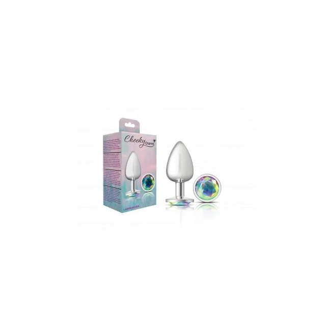Cheeky Charms Round Clear Iridescent Large Plug - Material & Safety