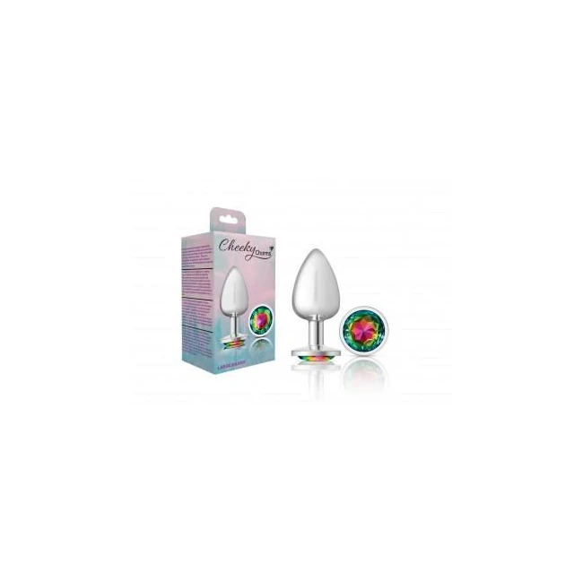 Cheeky Charms Round Rainbow Large Plug - Temperature Play & Decorative Appeal