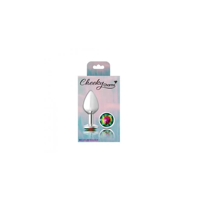 Cheeky Charms Round Rainbow Large Plug - Material & Safety Features