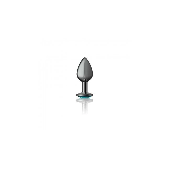 Cheeky Charms Round Purple Medium Gunmetal Butt Plug - Specifications