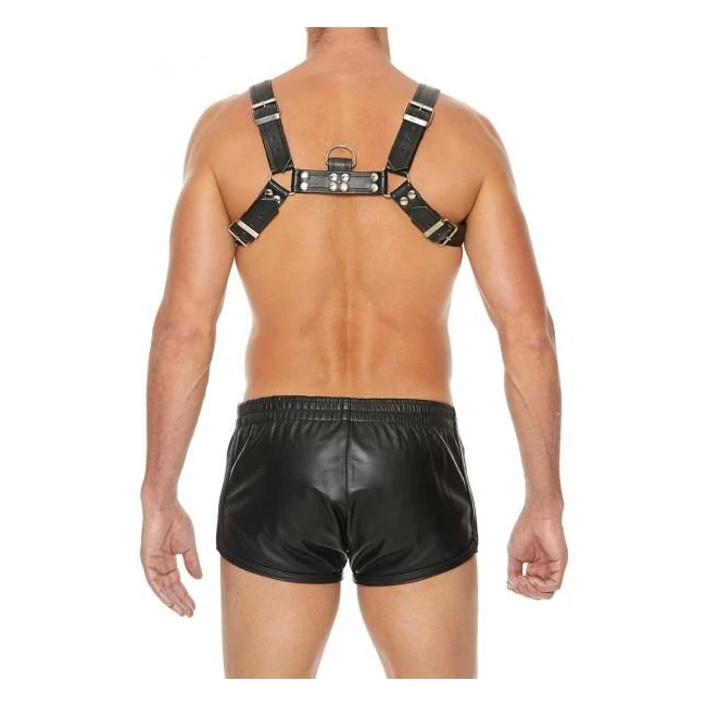 Chest Bulldog Harness - Black/black - Hardware & Fasteners