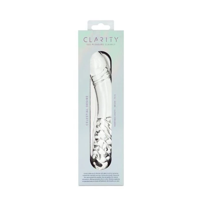 Clarity Glass Dildo Celestial Desire - Shape & Design