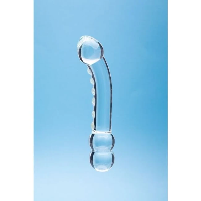 Clarity Glass Dildo Celestial - Handblown Borosilicate Glass