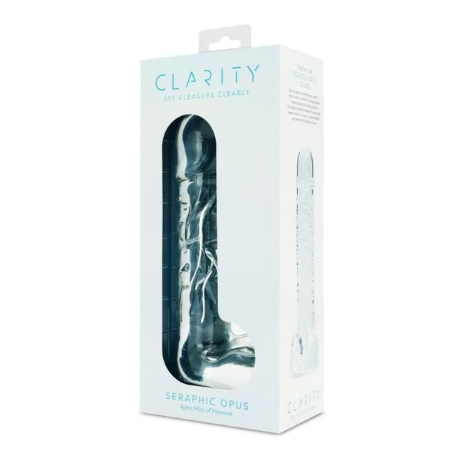 Clarity Glass Dildo Seraphic Opus - by Creative Conceptions