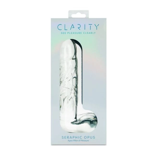 Clarity Glass Dildo Seraphic Opus - Shape & Texture