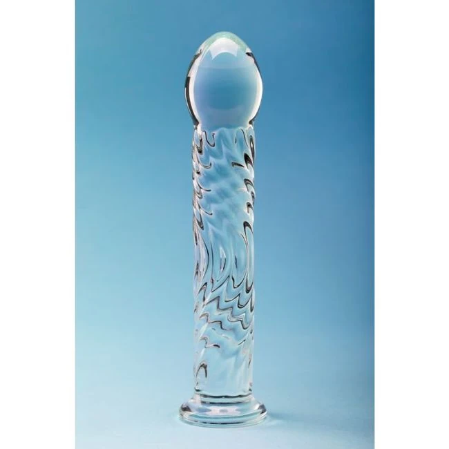 Clarity Glass Dildo - Smooth Glass Shaped for Two Sensations