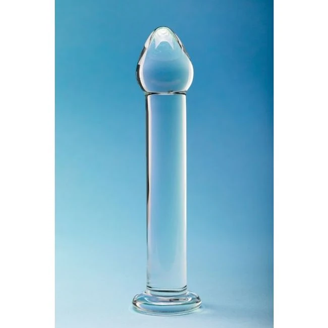 Clarity Glass Dildo Seraphic - Hand-Blown Spiral Texture Along a 160mm Shaft