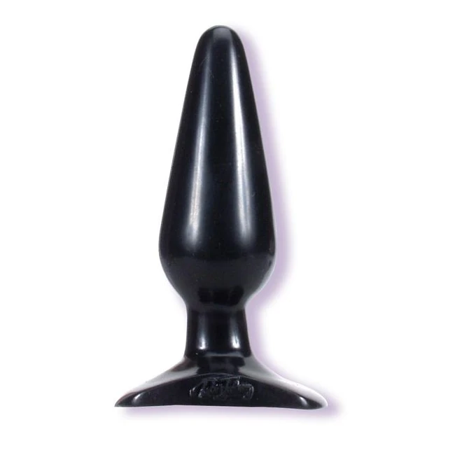 Classic Butt Plug-Black Cd - A Tapered Tear-Drop Butt Plug in Two Sizes