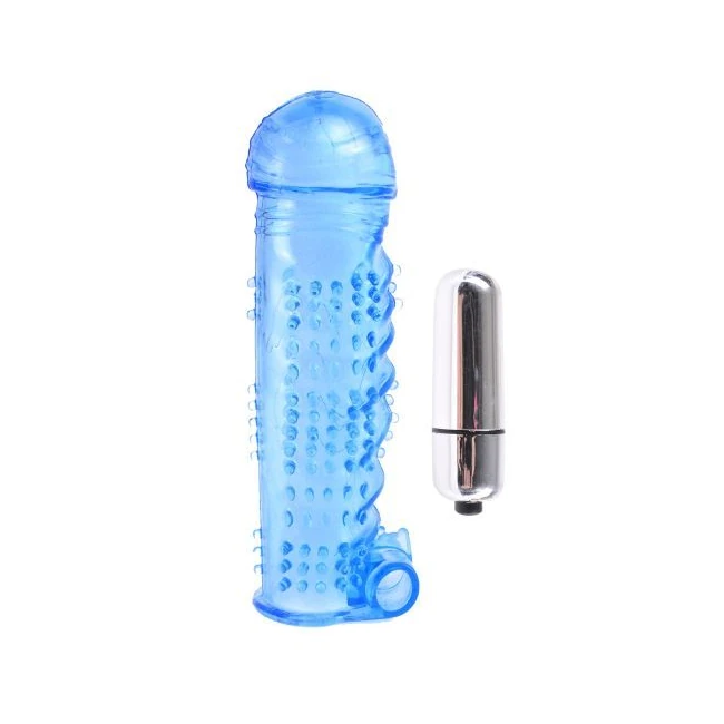 Classix Textured Sleeve & Bullet Blue - Experience the Ultimate Sensation with the Classix Textured Sleeve & Bullet Vibrator in Blue