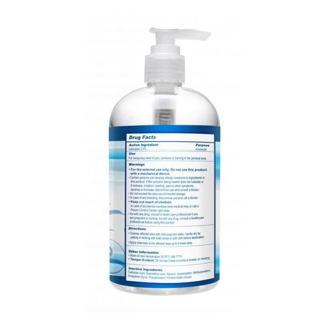 Clean Stream Relax Desensitizing Anal Lube 17.5oz. - Shape & Comfort