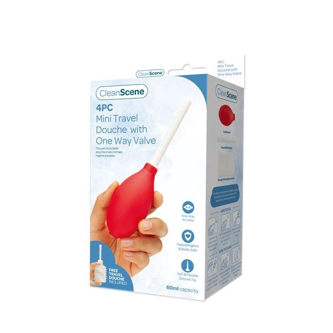 Cleanscene Mini Travel Douche W/ One Way Valve - Shape & Comfort