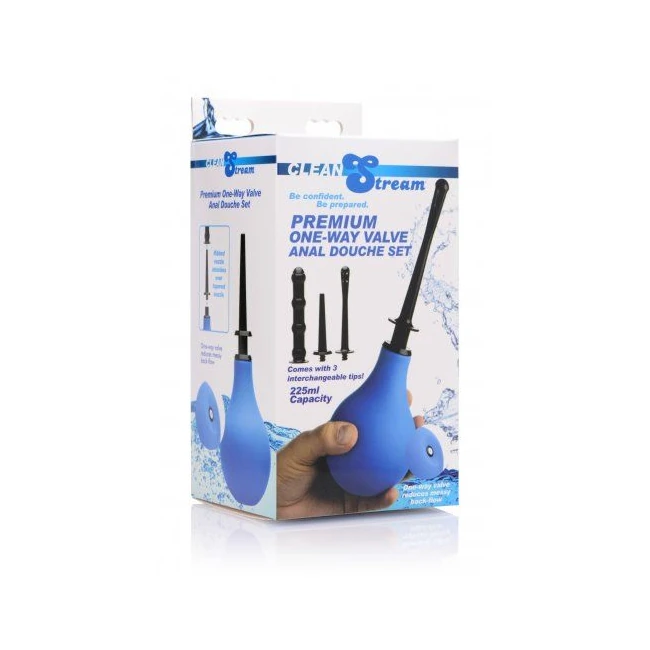 Cleanstream Premium One-way Valve Anal Douche Set - Note