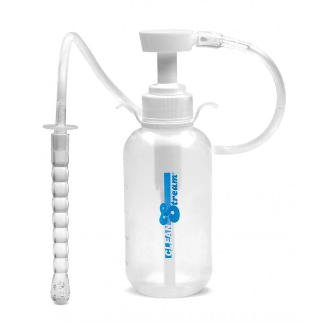 Cleanstream Pump Action Enema Bottle W/ Nozzle 300ml - Graduated Sizing & Features