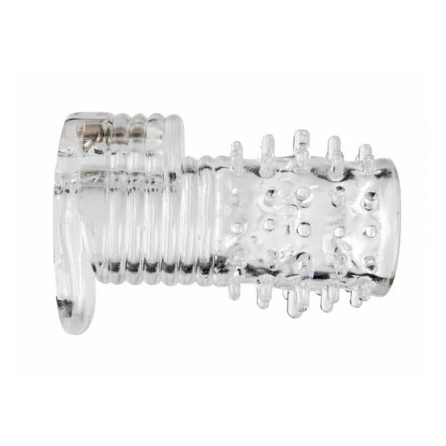 Clear Sensations Vibrating Textured Erection Sleeve - Internal Texture