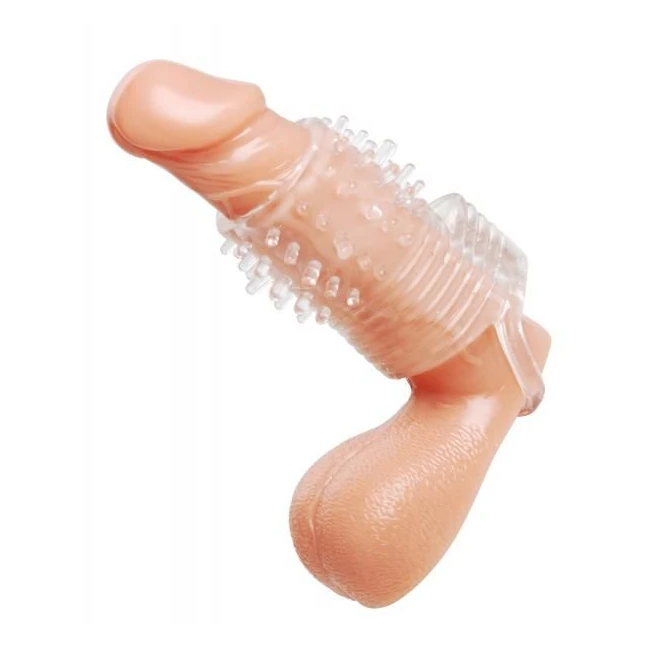 Clear Sensations Vibrating Textured Erection Sleeve - Grip & Control