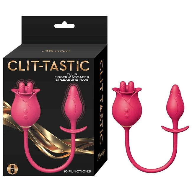 CLIT-TASTIC TULIP FINGER MASSAGER & PLUG - Experience Sensational Clitoral Stimulation
