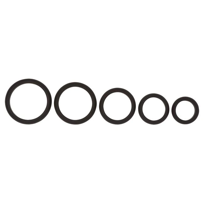 Cloud 9 Comfort Cock Rings W/flat Back 5-pk Pro Sensual Line - Key Details
