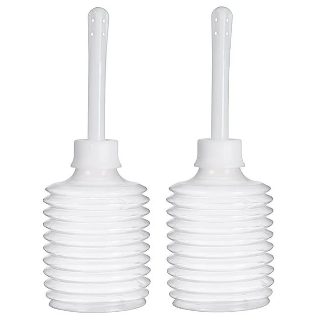 Cloud 9 Fresh + Portable Anal Enema Douche 3.3 Oz Ez Squeeze Bulb 2 Pack - Material & Safety