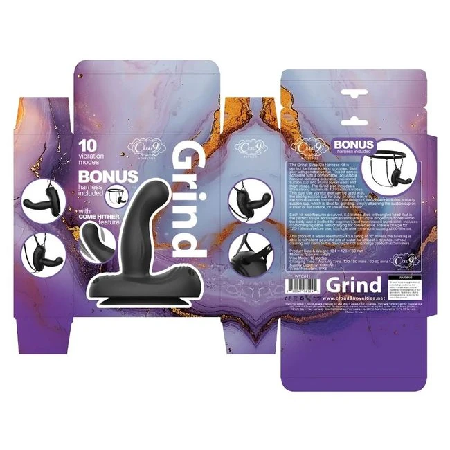 Cloud 9 Grind Insertable Vibe Suction Cup & Harness - How It Feels