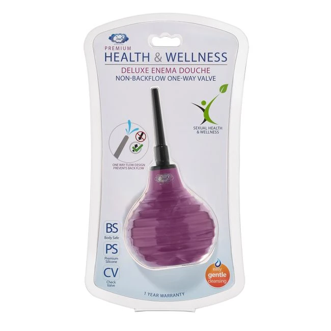 Cloud 9 Health & Wellness Premium Silicone Non-backflow Enema Douche - Shape & Comfort