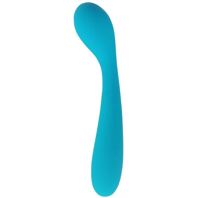 Cloud 9 Health & Wellness Rechargeable G-spot Slim 7in Dual Motors Aqua Blue - Vibration Modes & Customization