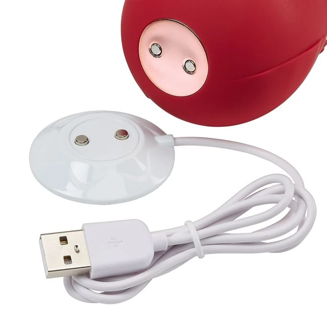 Cloud 9 Health & Wellness Rose Suction Stimulator Red - Vibration Modes