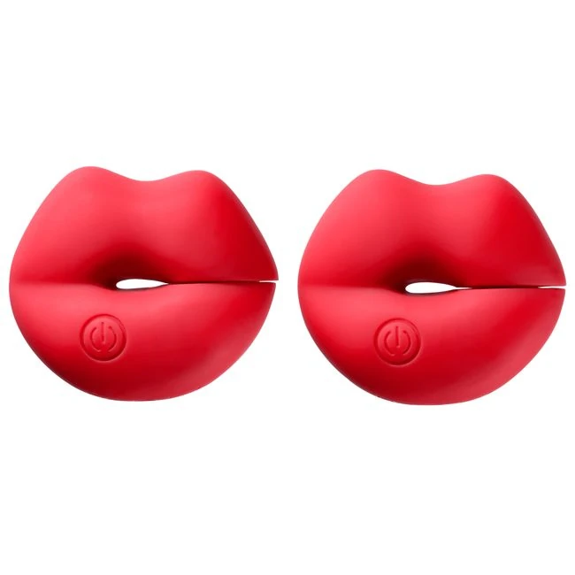 Cloud 9 Mini Lips Vibrating Nipple Clamp Pair Red - How It Feels