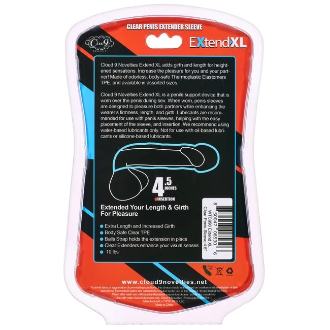 Cloud 9 Penis Sleeve 4-1/2 - Material and Design