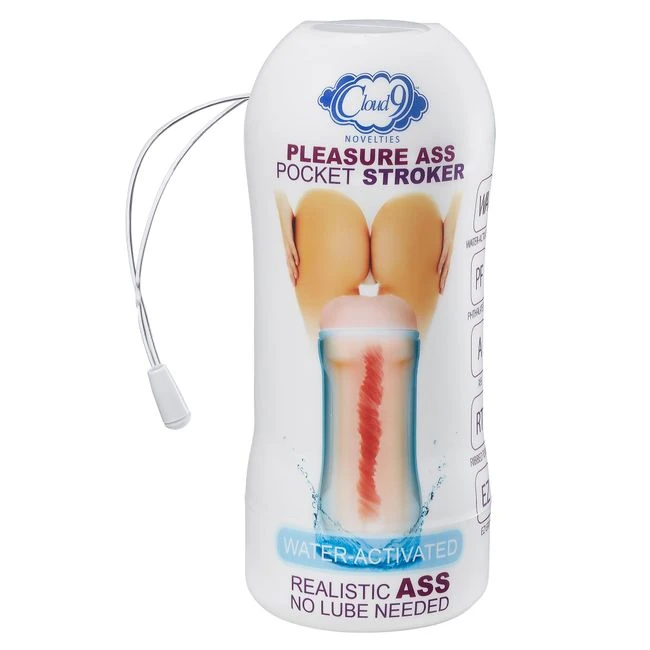 Cloud 9 Pleasure Anal Pocket Stroker Water Activated - Overview: A Water-Activated Anal Pocket Stroker