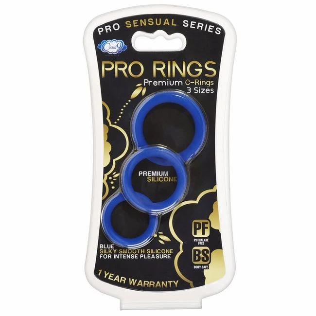Cloud 9 Pro Sensual Silicone Cock Ring 3 Pack - Key Details