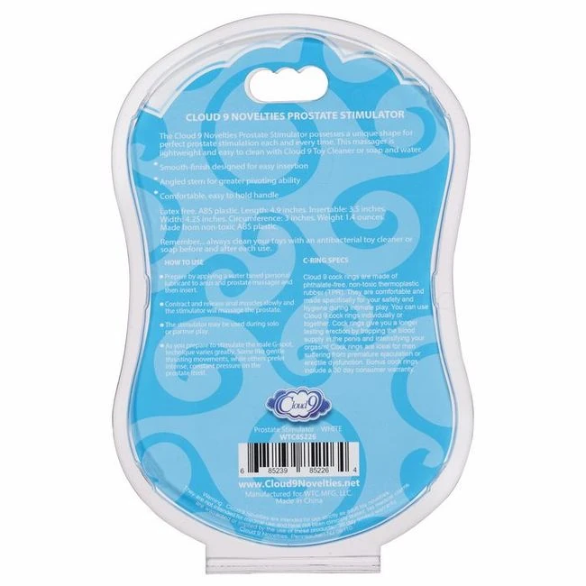 Cloud 9 Prostate Stimulator Kit White W/c Rings - How It Feels