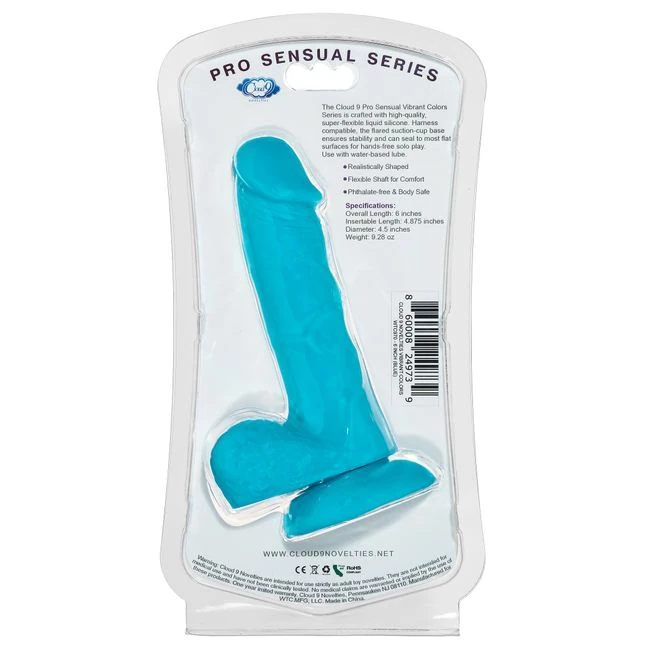 Cloud 9 Vibrant Colors 6 Blue Pro Sensual Line " - Shape & Texture