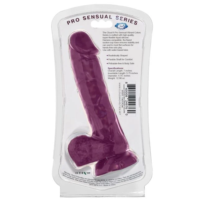 Cloud 9 Vibrant Colors 7 Plum Pro Sensual Line " - Shape &amp; Texture