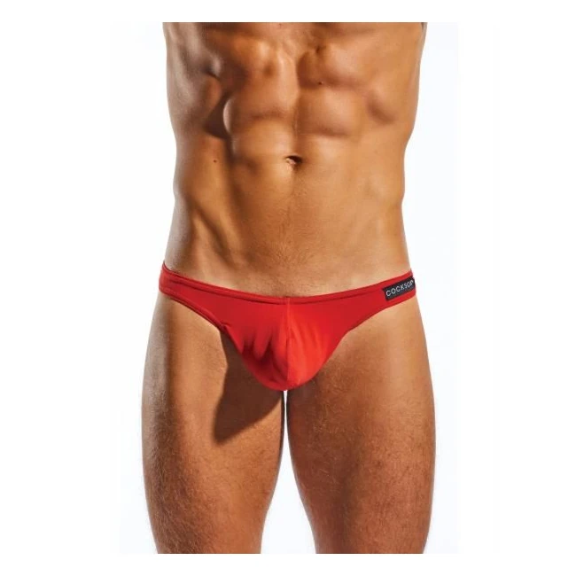 Cocksox Enhancing Pouch Thong Red - Fabric & Feel
