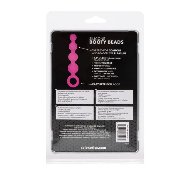 Coco Licious Booty Beads Pink - Graduated Sizing & Specifications