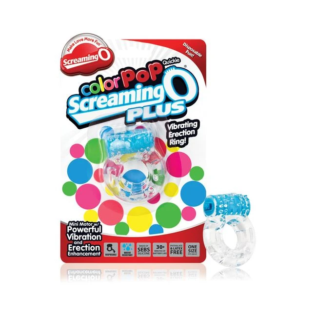 Color Pop Quickie Screaming O Plus Erection Ring - Formula & Feel