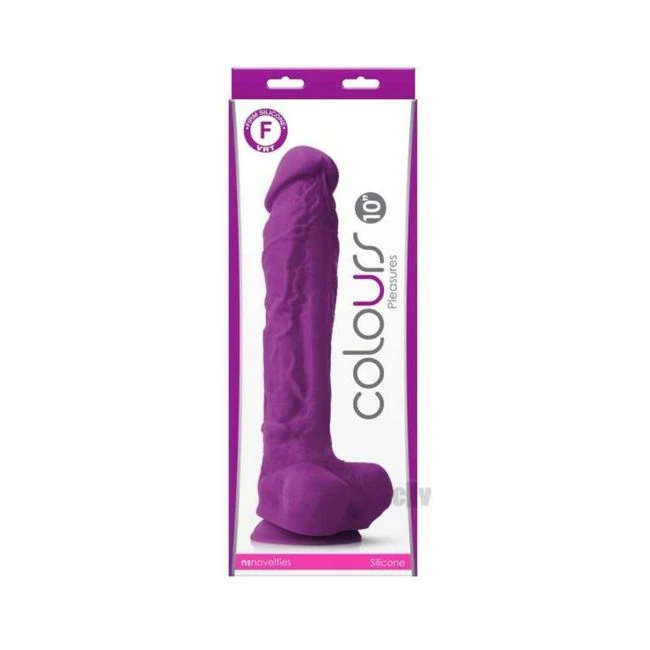 Colours Pleasures 10" Dildo - Material Feel