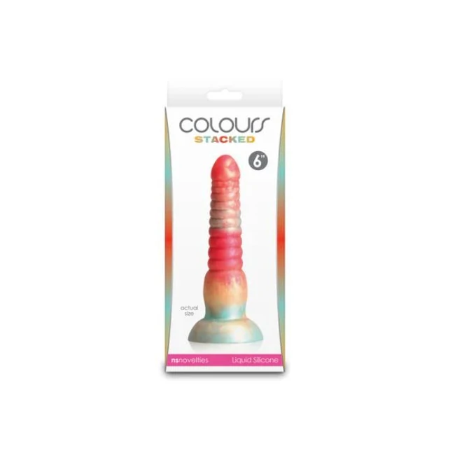 Colours Stacked 6in Dildo - Material Feel