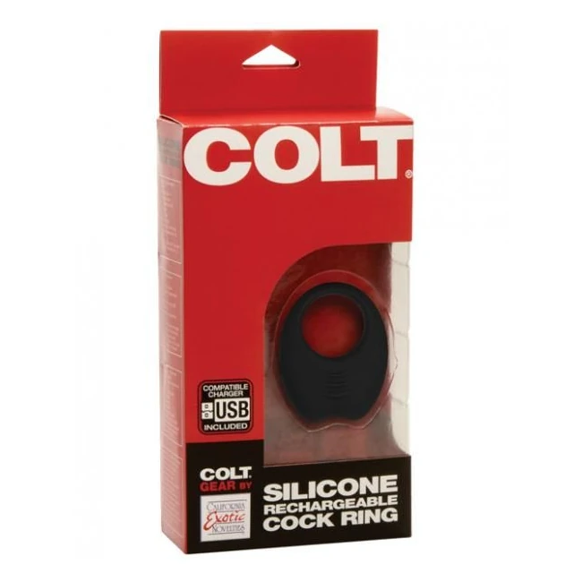 Colt Silicone Rechargeable Cock Ring Black - Overview