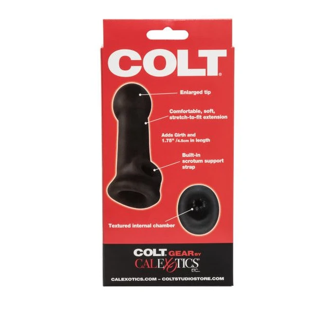 Colt Slugger Black Extension - Internal Texture for Tantalizing Stimulation