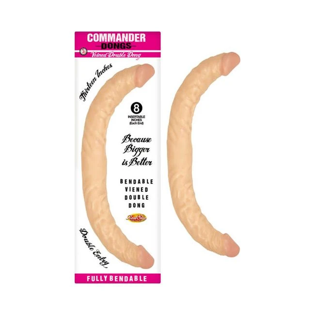 Commander Dongs Veined Double Dong - Shape & Texture
