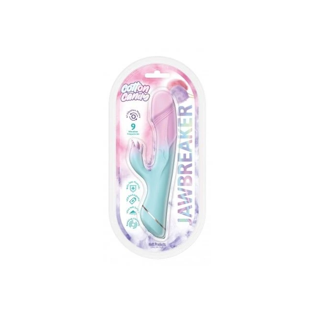 Cotton Candy Jaw Breaker 9 Functions Silicone Vibe - How It Feels