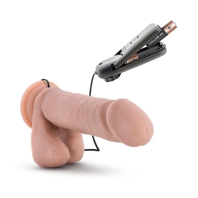 Coverboy Goalie Vibrating 8 Realistic Dildo Vanilla " - Design & Compatibility