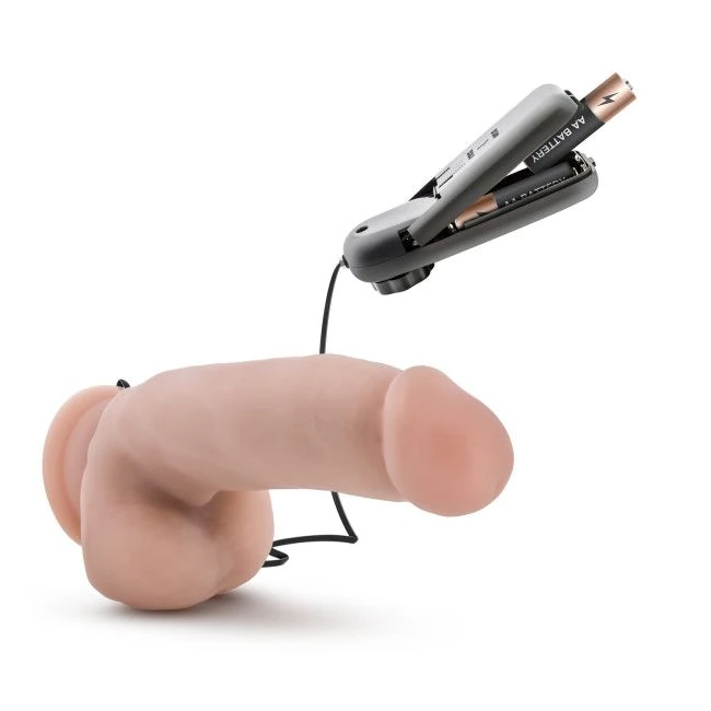 Coverboy the Quarterback Vibrating 7 Realistic Cock Vanilla" - Power & Performance