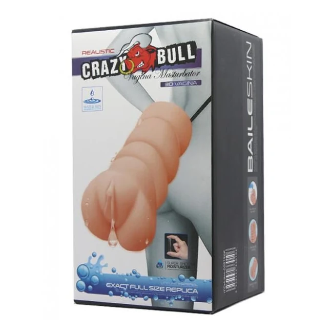 Crazy Bull No Lube Masturbator Sleeve Vagina - Grip & Control