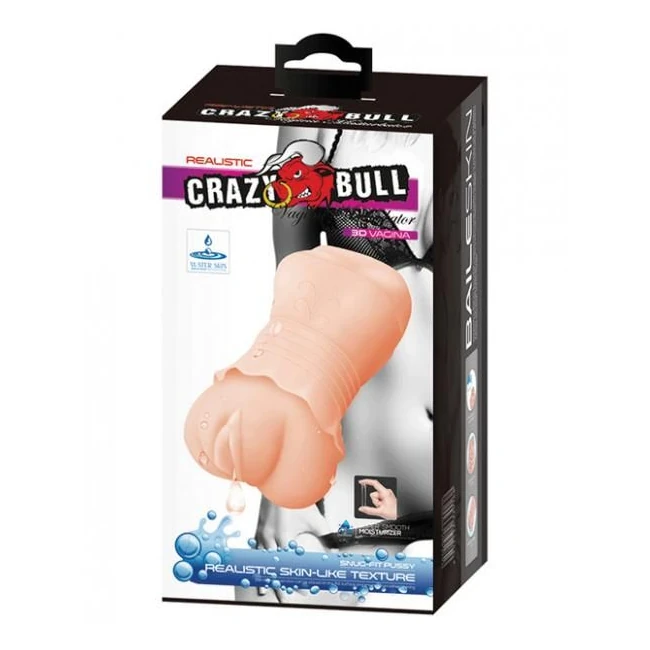 Crazy Bull No Lube Masturbator Sleeve with Skirt Vagina - Internal Texture