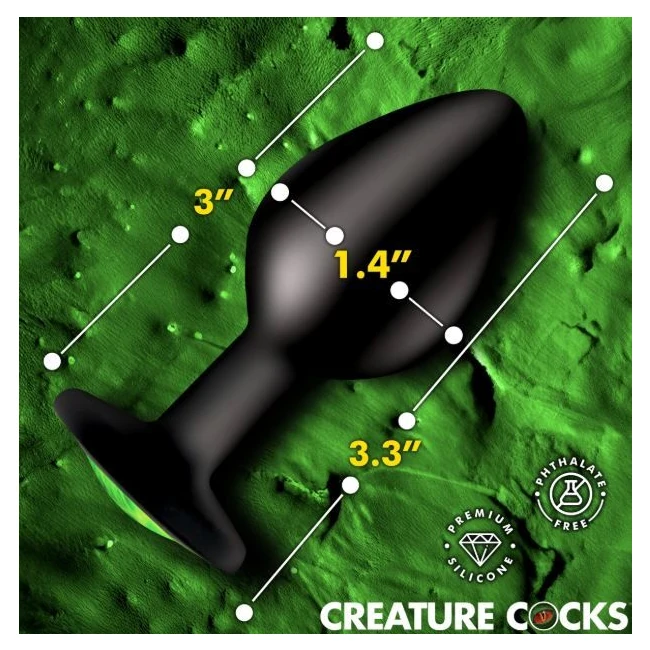 Creature Cock Creature Eye Silicone Butt Plug - Material & Care